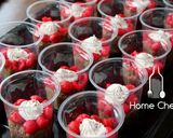 A picture of step 4 of Deconstructed Black Forest cake.