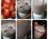 A picture of step 2 of Strawberry Lassi🍓🍺🍓 #KokabandCookpad #ramadankitiyari.