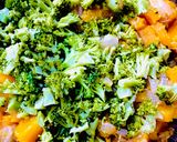 Foto del paso 3 de la receta: CANASTITAS DE ZAPALLO CALABAZA Y BROCOLI 🎃🥦🧅🧀 (con salsa blanca)