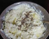 A picture of step 5 of Shrikhand Puri.