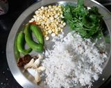 A picture of step 1 of Coconut chutney.