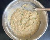 A picture of step 3 of Kuttu Flour Liquid Aloo Paratha / Chilla.