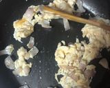 A picture of step 2 of Stir fried rice.