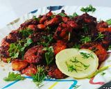 A picture of step 5 of Tandoori Prawns.