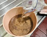 Foto langkah ke 1 dari resep Puding Cokelat Vla Vanilla.