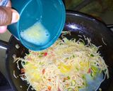 A picture of step 4 of Spiced egg in spaghetti #noodlesrecipecontest.