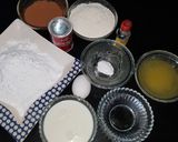 A picture of step 1 of Cocoa cake😋.