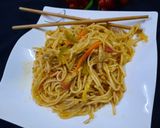 A picture of step 7 of Chicken n mix vegetables Chowmein 😋👍.