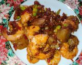 Foto langkah ke 5 dari resep Udang Pete Balado (+bakso sapi).