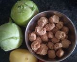 নিরামিষ ওলকপির ডালনা (ol kopir dalna recipe in Bengali) রেসিপি ধাপ - 1 ছবি
