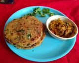 A picture of step 7 of Cheese paratha.