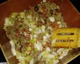 A picture of step 1 of Sausage and Rice casserole.