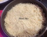 A picture of step 3 of Nut-Filled Kunafa.