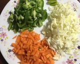 A picture of step 1 of Vegetable Macaroni.