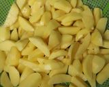 A picture of step 1 of Home Made Fries (Chips)#authormarathon# #4weekschallenge#.