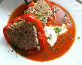 Pas rețetă Ardei umpluți cu carne în sos tomat 5 fotografie