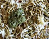 Foto del paso 9 de la receta: Spaghetti integrales al pesto con bacón ahumado