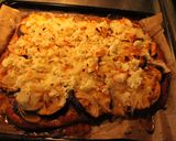 Foto del paso 28 de la receta: Pizza de berenjenas, cebolla, tomatitos y mozzarella