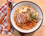 Hình bước làm 5 của món Mì Soba Súp Bò Nấm