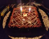 A picture of step 10 of Eggless black forest cake without oven.
