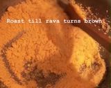 A picture of step 4 of Pineapple Rava Kesari/ Pineapple Sooji Halwa.