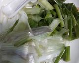 A picture of step 1 of Green Veg Rice.