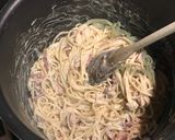 Foto del paso 5 de la receta Espaguetis al roquefort con bacon