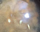 A picture of step 2 of Aloo bukhary ki chutney.