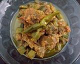 A picture of step 8 of Mutton lady finger😋.