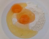 Une image de l'étape 1 de Crêpes Salées Jambon-Fromage.