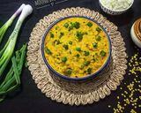 A picture of step 13 of Spring Onion Moong Dal Tadka (Rich In Protein).