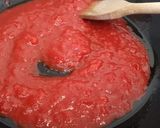 A picture of step 2 of Pasta sorrentina con salame sorrentina pasta with salame.