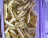 A picture of step 2 of French Fries 🍟🍟.