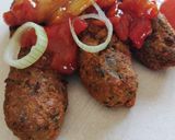 A picture of step 5 of Red Lentil Soutzoukakia (Meatless Meatballs).