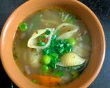 A picture of step 3 of Vegan Pasta Soup.