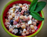 Foto del paso 5 de la receta: 168.🥗Ensalada de garbanzos, tomate seco y anchoas con veganesa🍅