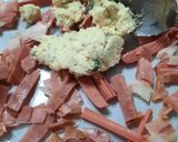 Foto del paso 2 de la receta: Tirabuzones (fideos con panceta y queso azul)