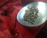 A picture of step 1 of Watermelon juice.