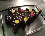 Une image de l'étape 13 de Gâteau sapin chocolat noir et amandes.