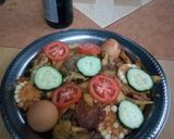 A picture of step 10 of Kuku mix.