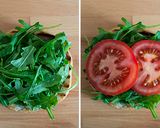 A picture of step 9 of Fun'ky' Pesto Burger.