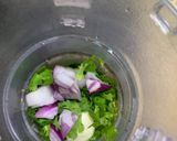A picture of step 1 of Chimichuri sauce.