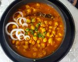 A picture of step 6 of Chana Masala.