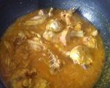 A picture of step 2 of Bhindi chicken.
