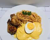 Foto del paso 3 de la receta: Espaghetti en Salsa Roja con Pollo y Papa la Huancaína!!