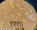 A picture of step 3 of Paneer in rich cashew tomato gravy.