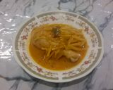 Foto langkah ke 7 dari resep Gulai Ayam Pepaya Muda.
