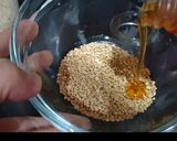 Hình bước làm 1 của món Phấn hoa ngào mật ong