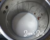 A picture of step 1 of Red Rice Kheer.
