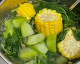 Foto langkah ke 4 dari resep Sayur Bening Bayam Jagung Manisa Labu Siam / Jangan Bening 😋.